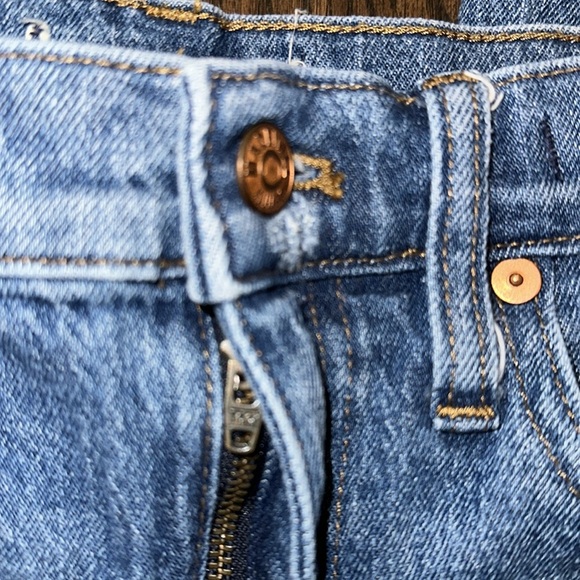 Madewell high rise slim crop boyfriend Blue Denim Jeans size 26 - Picture 4 of 8